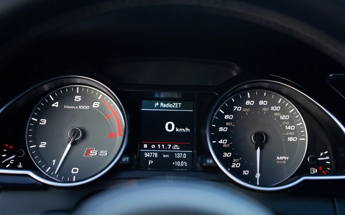 Audi S5 cena 95000 przebieg: 95000, rok produkcji 2016 z Kobyłka małe 46